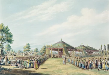 Das Lager bei Daud-Pascia, veröffentlicht von William Watts, 1806
